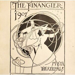 1907 The Financier Harvard Pi Eta Theatrical Play Program Book PB Musical DWS12C